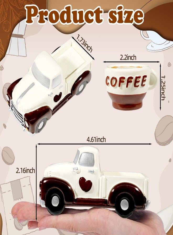 تمثال شاحنة قهوة ريليريان، ديكور ركن القهوة، ديكور محطة القهوة، ديكور ركن القهوة، ديكور مطبخ ريفي عتيق - Image 2